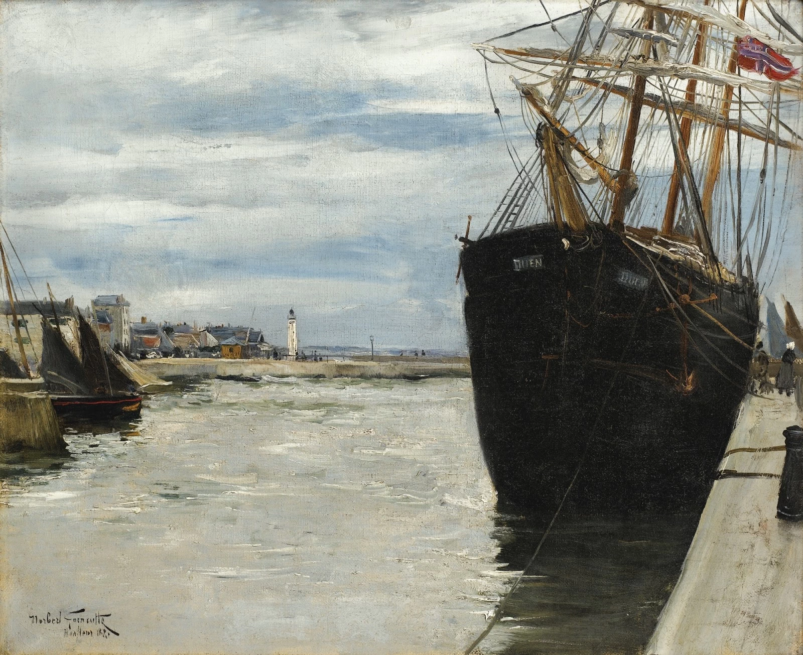 Norbert Gœneutte - Il porto di Honfleur, 1881